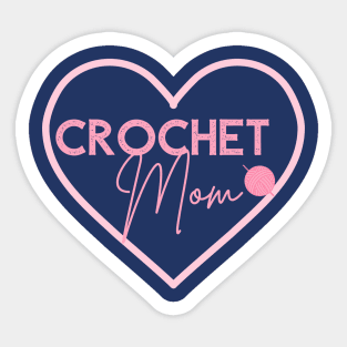 Crochet Mom Gift Crochet Gifts Pink Yarn Crochet Hook Sticker